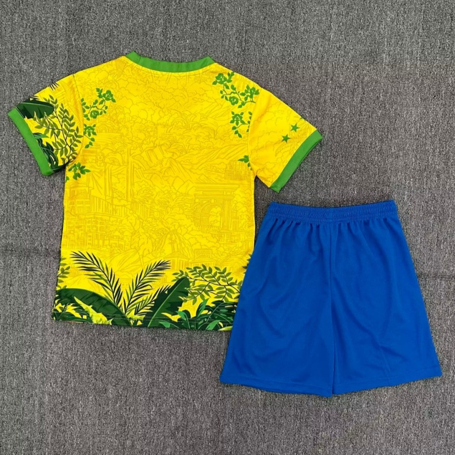Camiseta Brasil 2026/27 Niños Negro Edición Especial