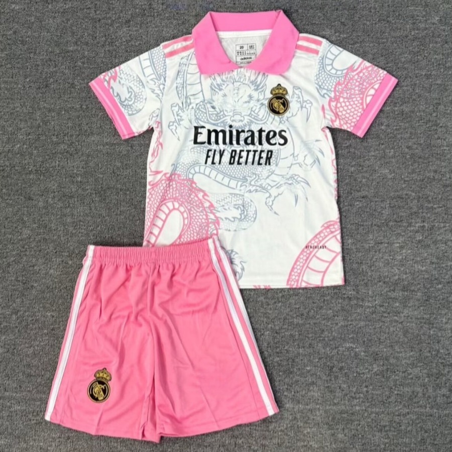 Camiseta Real Madrid 25/26 Niños Rosa Premium