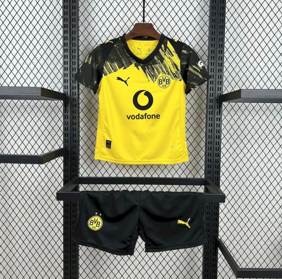 Camiseta BVB Dortmund Primera Equipación 2025/26 Niños