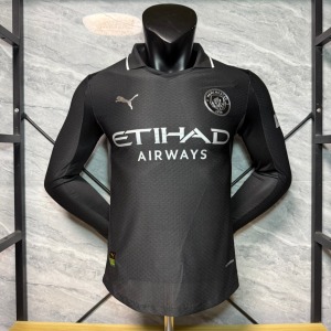 Camiseta Manchester City Segunda Equipación 2025/26 Mangas Largas