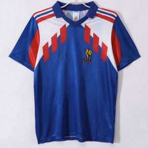 Camiseta Francia Primera Equipación Retro 1990