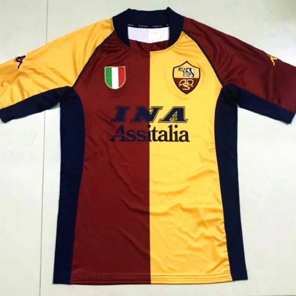 Camiseta AS Roma Primera Equipación 2001/02