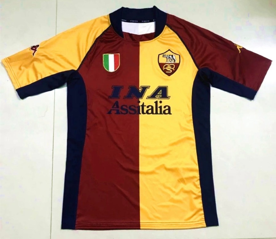 Camiseta AS Roma Primera Equipación 2001/02