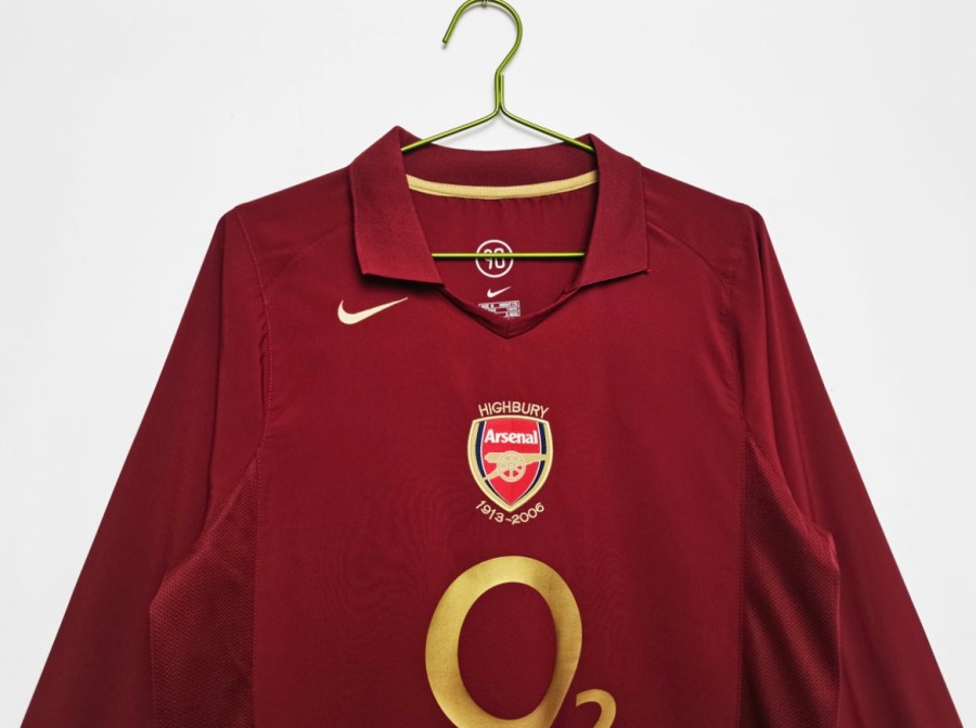 Maillot Arsenal 2005/06 Domicile Manches Longues