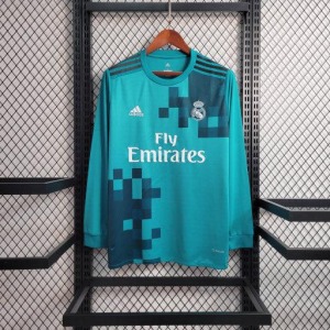 Camiseta Real Madrid 2017-2018 Mangas Largas Retro