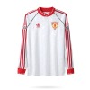 Camiseta Manchester United 1990/91 Segunda Equipación Mangas Largas