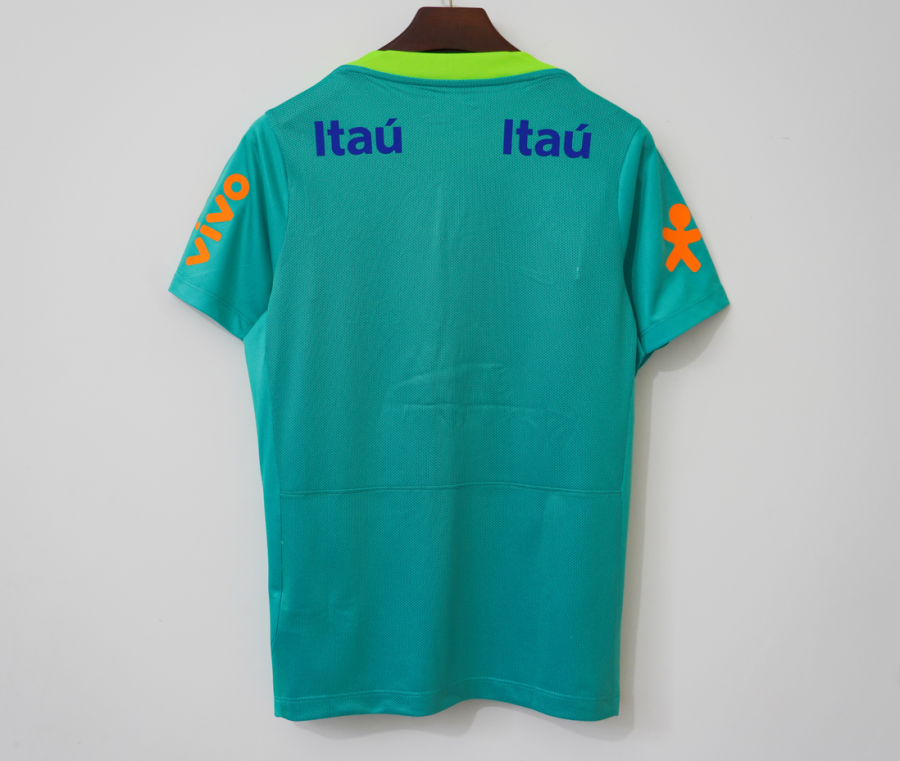 Camiseta Brasil Entrenamiento Verde 2004 Retro