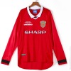 Camiseta Manchester United Primera Equipación 1999-2000 Mangas Largas