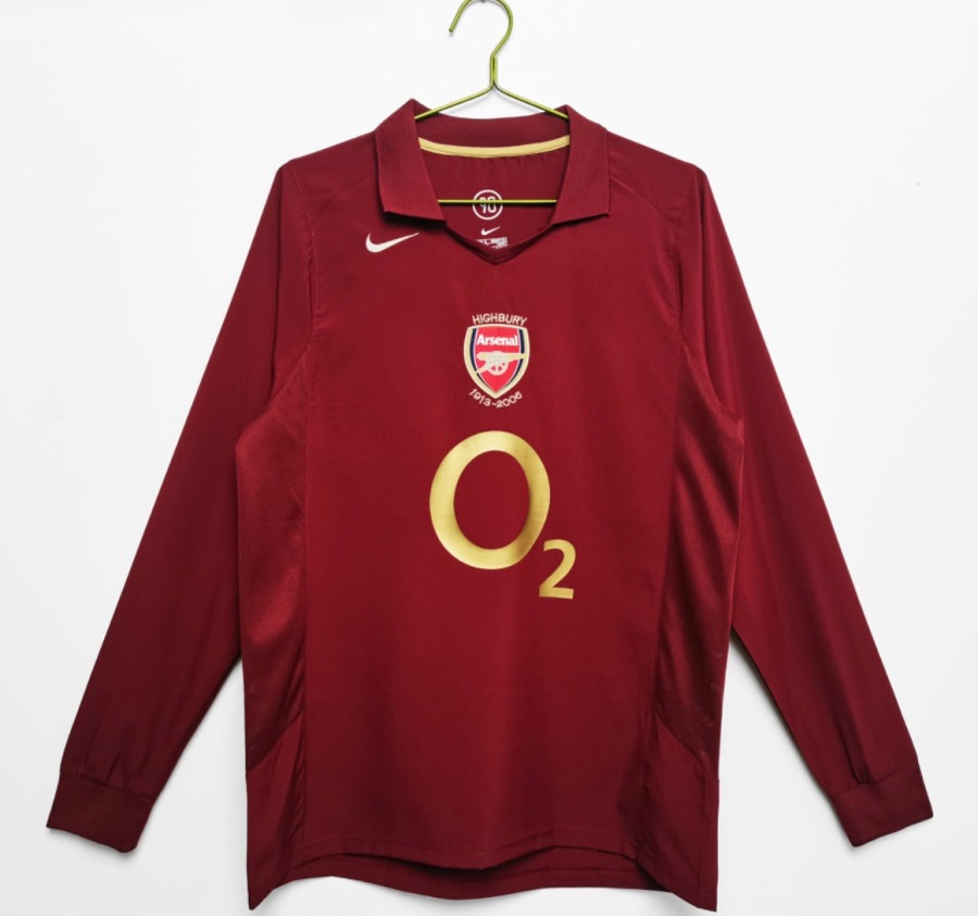 Maillot Arsenal 2005/06 Domicile Manches Longues