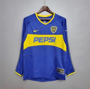 Camiseta Boca Juniors Primera Equipación 2003/04 Mangas Largas