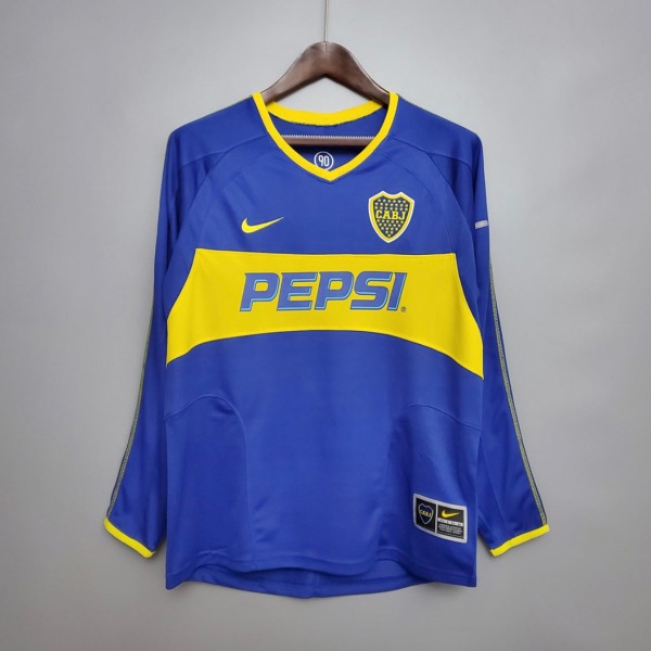 Camiseta Boca Juniors Primera Equipación 2003/04 Manga Larga