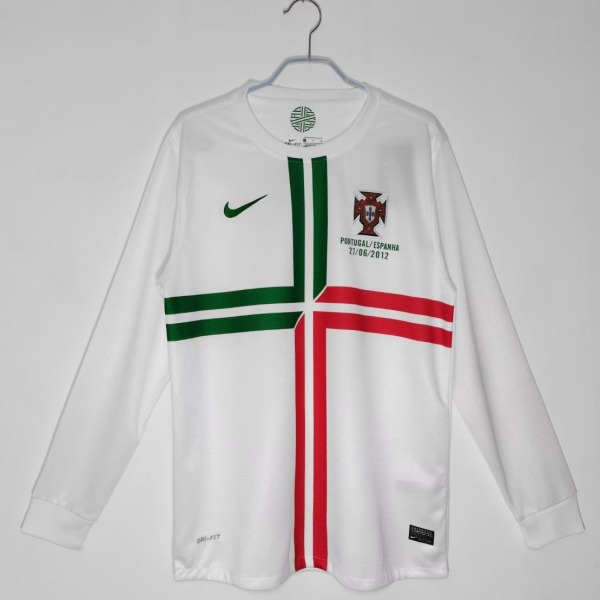 Camiseta Portugal Segunda Equipación 2012 Manga Larga