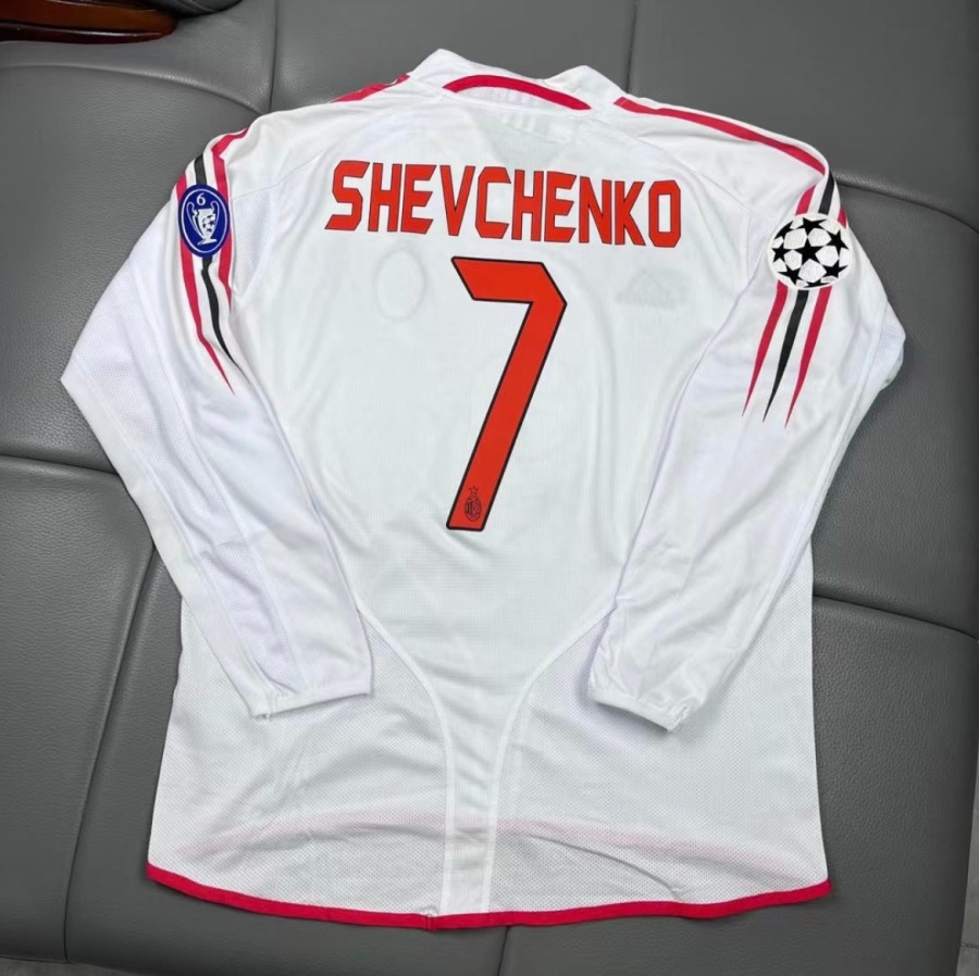 Maillot AC Milan 2004/05 Extérieur Manches Longues
