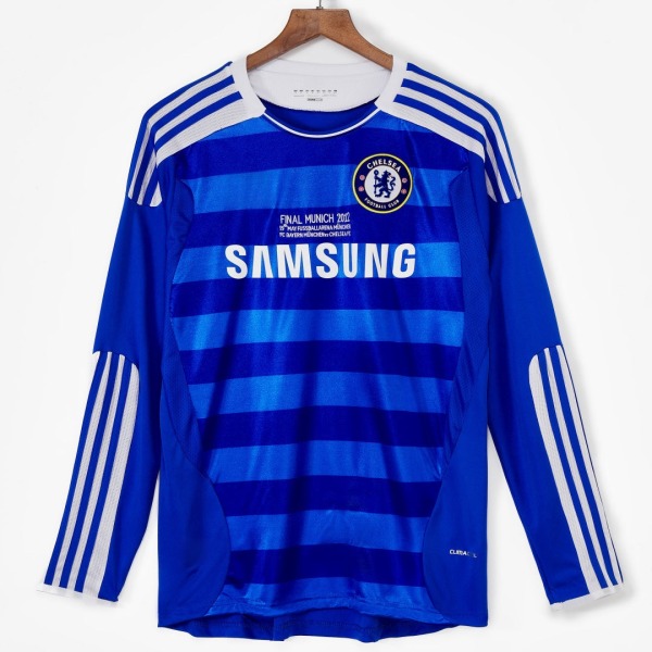 Camiseta Chelsea Primera Equipación 2011-2012 Retro Manga Larga