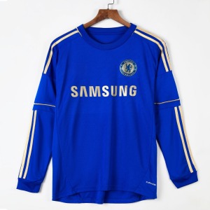 Camiseta Chelsea Primera Equipación Retro Manga Larga 2012-2013