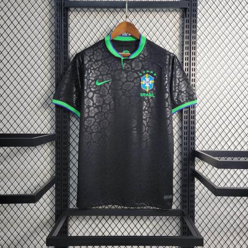 Camiseta Brasil 22/23 Leopardo Negro