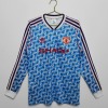 Camiseta Manchester United 1991/92 Segunda Equipación Mangas Largas