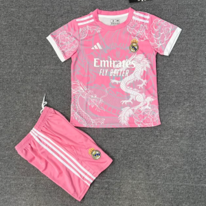 Camiseta Real Madrid 25/26 Niños Dragon Rosa