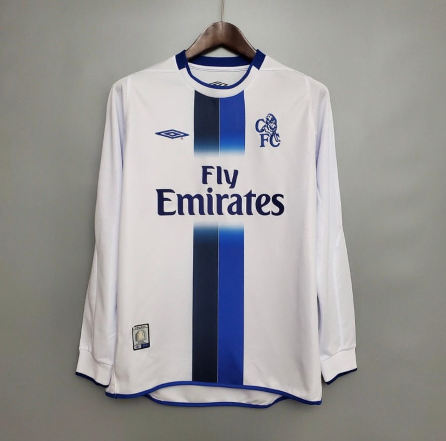 Camiseta Chelsea Segunda Equipación Mangas Largas 2003/04