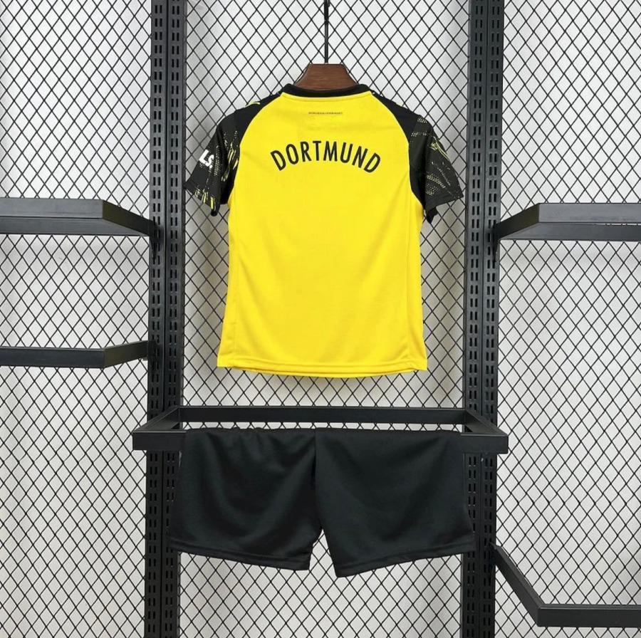 Camiseta BVB Dortmund Primera Equipación 2025/26 Niños