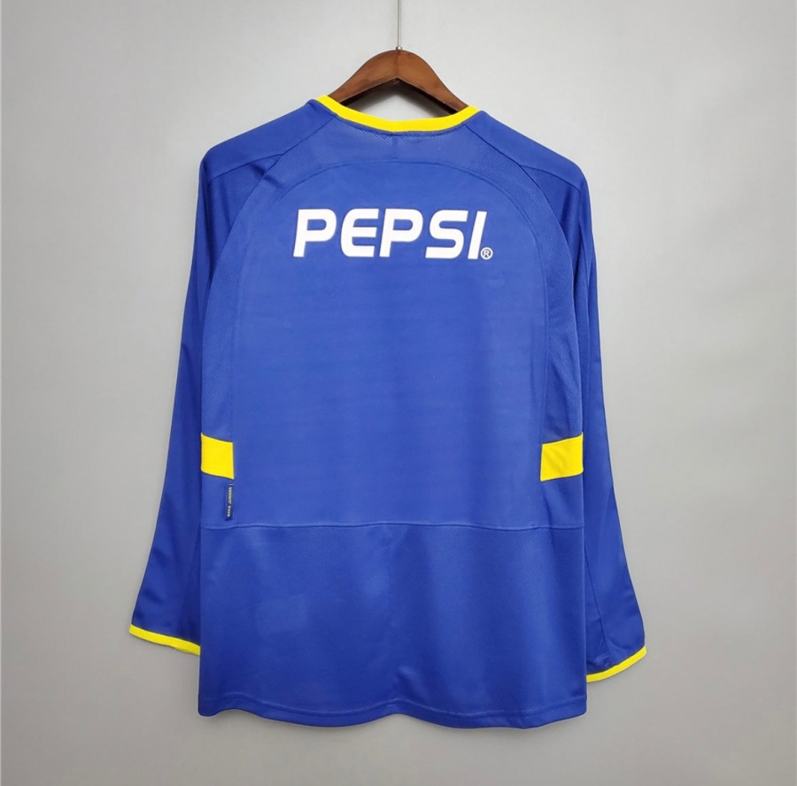 Camiseta Boca Juniors Primera Equipación 2003/04 Mangas Largas