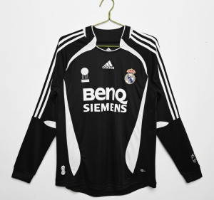 Camiseta Real Madrid Segunda Equipación Mangas Largas 2006/07