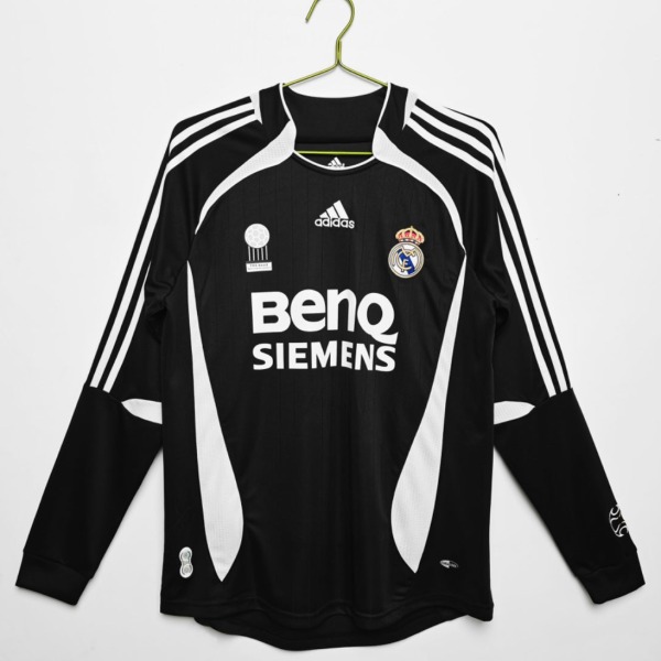 Camiseta Real Madrid Segunda Equipación Manga Larga 2006/07