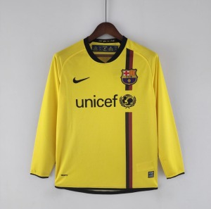 Camiseta FC Barcelona 2008/09 Segunda Equipación Mangas Largas
