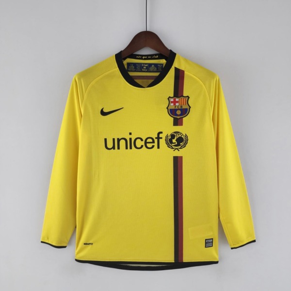 Camiseta FC Barcelona 2008/09 Segunda Equipación Manga Larga