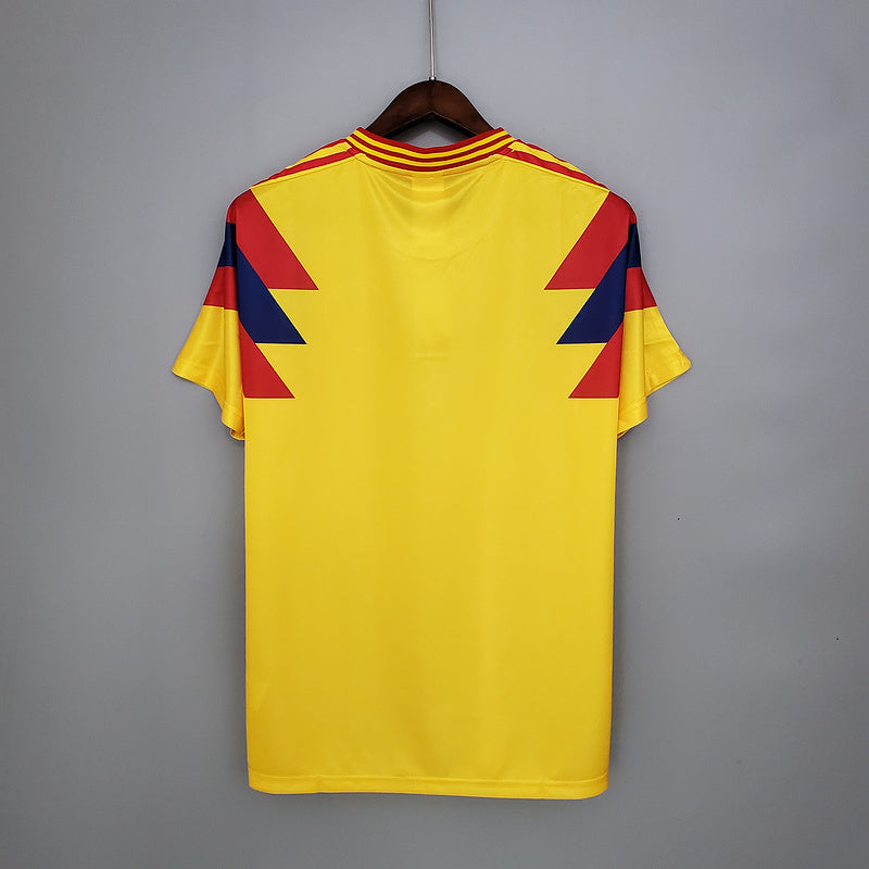 Camiseta Colombia Primera Equipación Retro 1990
