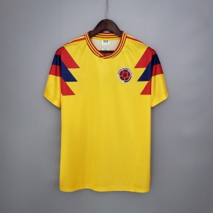 Camiseta Colombia Primera Equipación Retro 1990