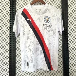 Camiseta Manchester City Segunda Equipación 2025/26 Blanco