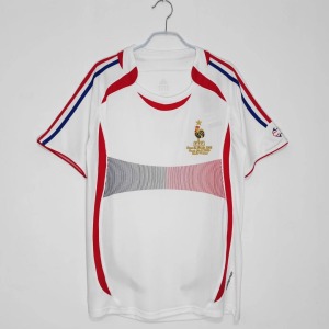Camiseta Francia Segunda Equipación 2006 Retro
