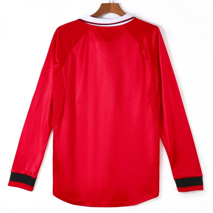 Camiseta Manchester United Primera Equipación 1999-2000 Mangas Largas