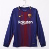 Camiseta Barcelona Primera Equipación 2017-2018 Mangas Largas Retro