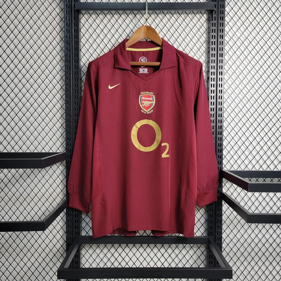 Camiseta Arsenal Retro Manga Larga 2005/06
