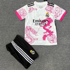 Camiseta Real Madrid 25/26 Niños Rosa Dragon