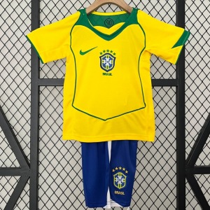 Camiseta Brasil Niños Retro 2004