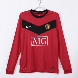 Camiseta Manchester United Primera Equipación 2010 Mangas Largas
