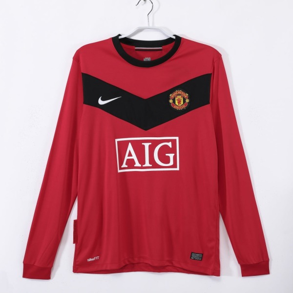Camiseta Manchester United Primera Equipación 2010 Manga Larga