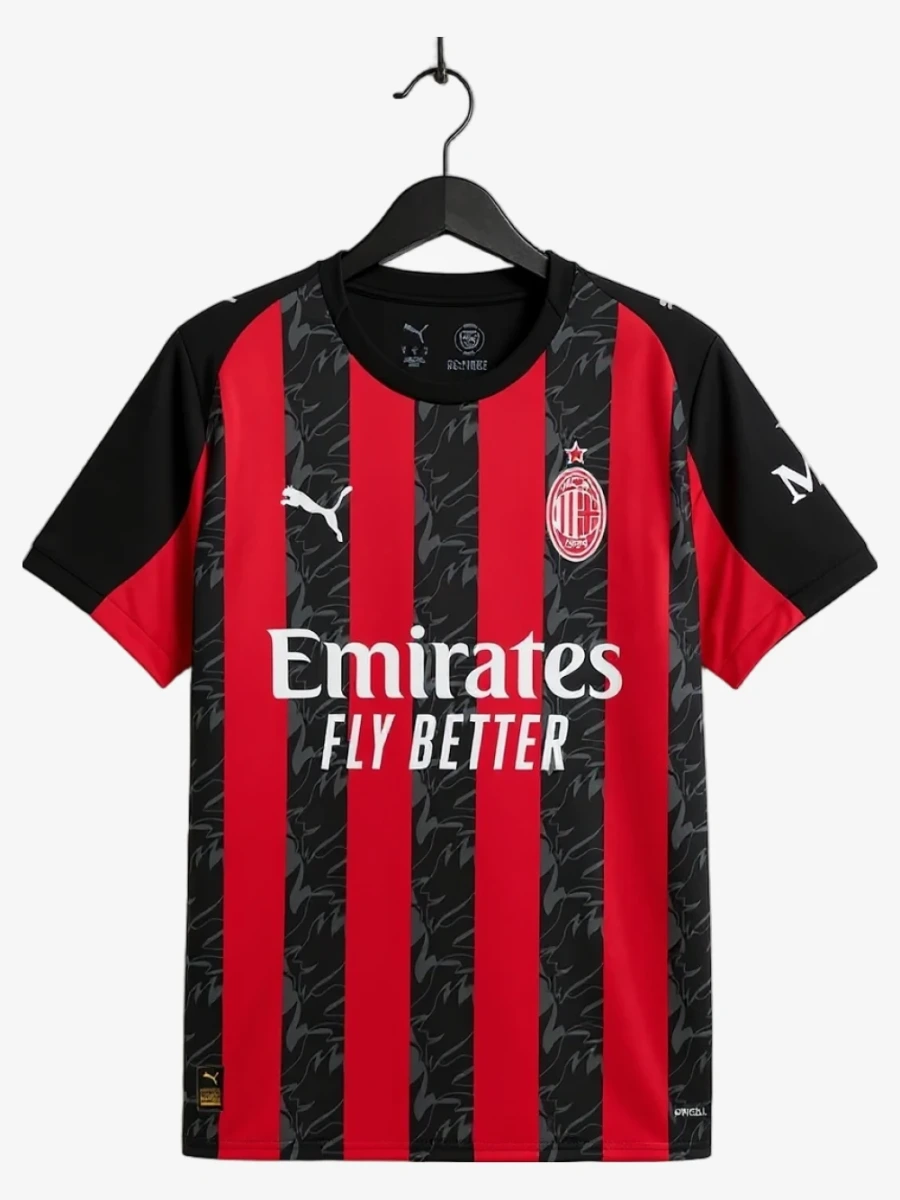 maillot-ac-milan-domicile-2025-2026 studio v12 Camiseta AC Milan Primera Equipación 2025-2026