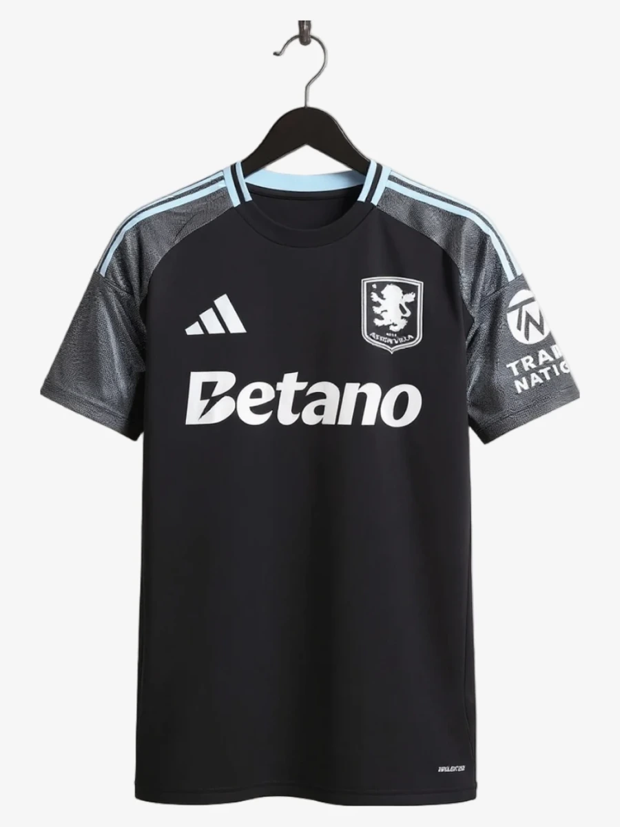 maillot-aston-villa-exterieur-2025-2026 studio v12 Camiseta Aston Villa Segunda Equipación 2025-2026