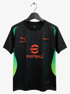 Maillot Concept AC Milan Édition Off-White Noir Gris 2025-2026