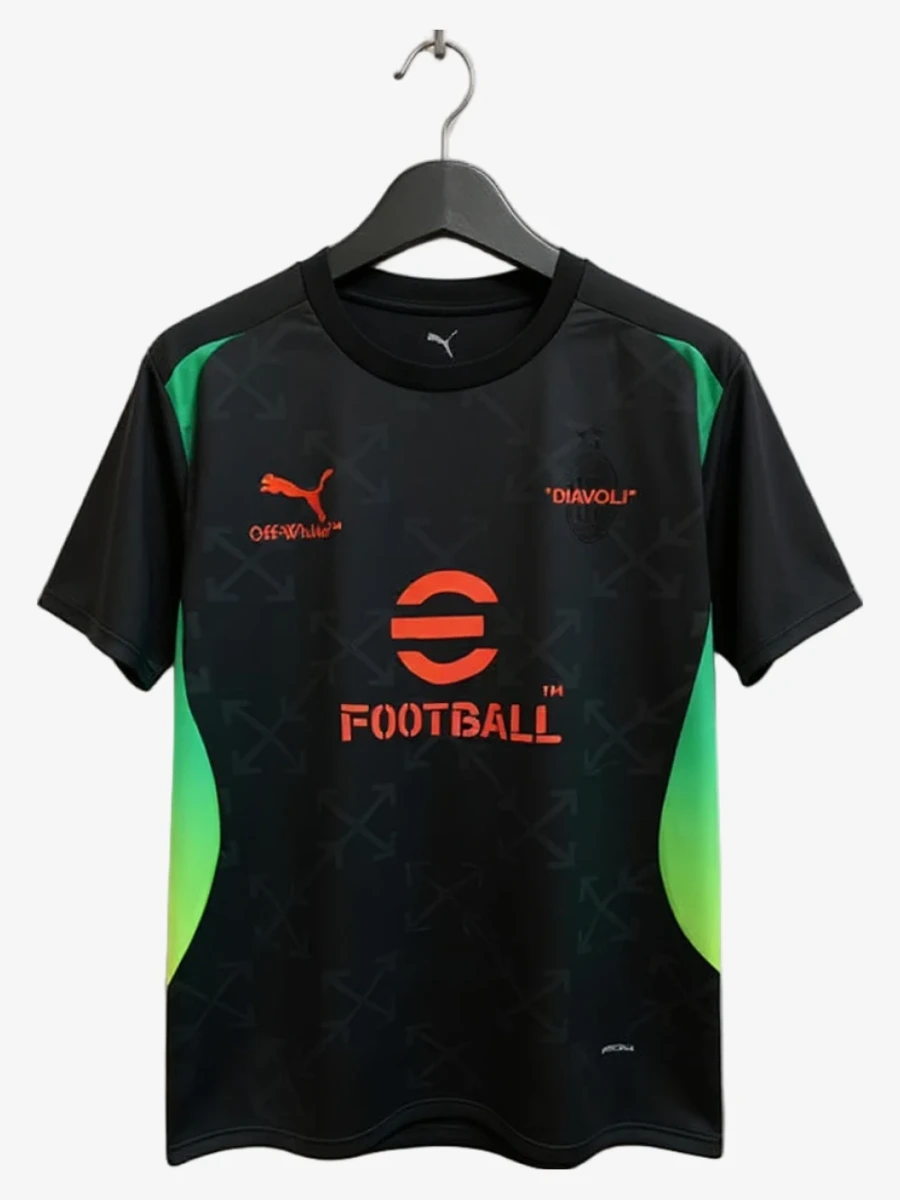 maillot-concept-ac-milan-edition-off-white-noir-gris-2025-2026 studio v12 Camiseta Concept AC Milan Édition Off-White Negro Gris 2025-2026