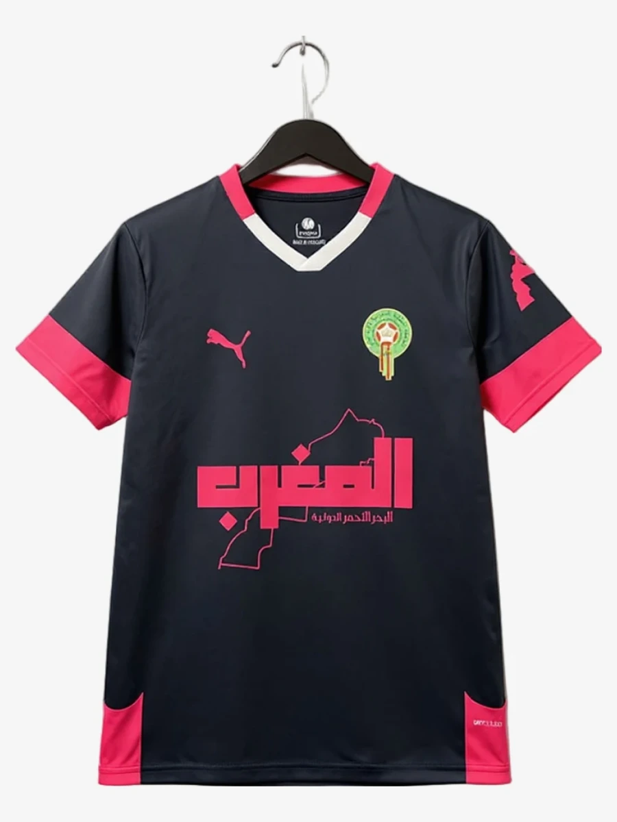 maillot-concept-maroc-edition-noirrose-2025-2026 studio v12 Camiseta Concept Marruecos Edición NegroRosa 2025-2026