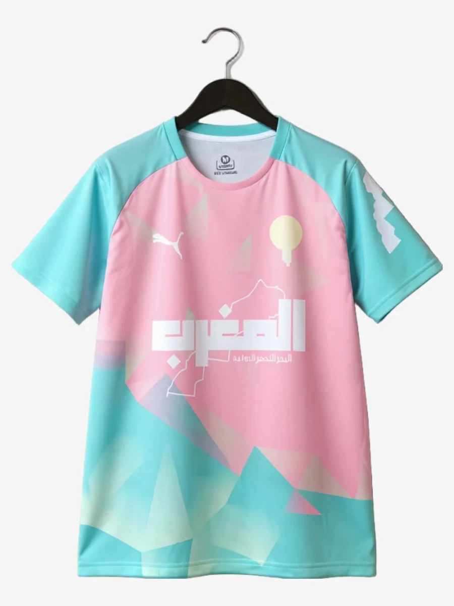 Camiseta Concept Maroc Édition Rose Bleu 2025-2026