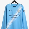 Camiseta Manchester City Primera Equipación Manga Larga 2025-2026
