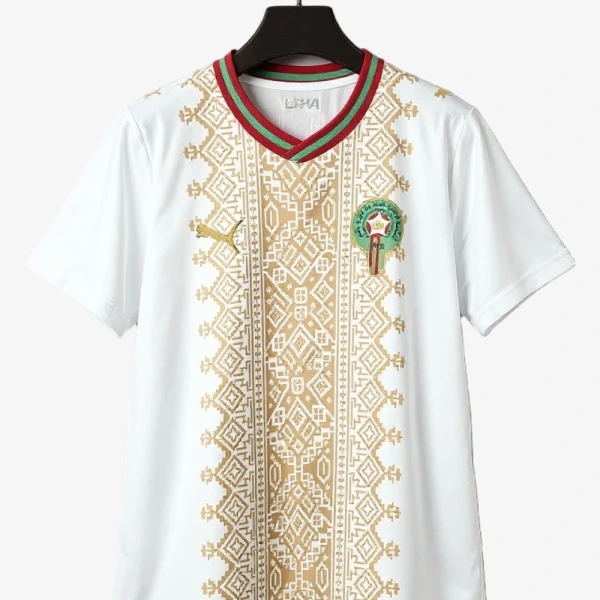 Camiseta Marruecos Blanca Segunda Equipación Mundial 2026