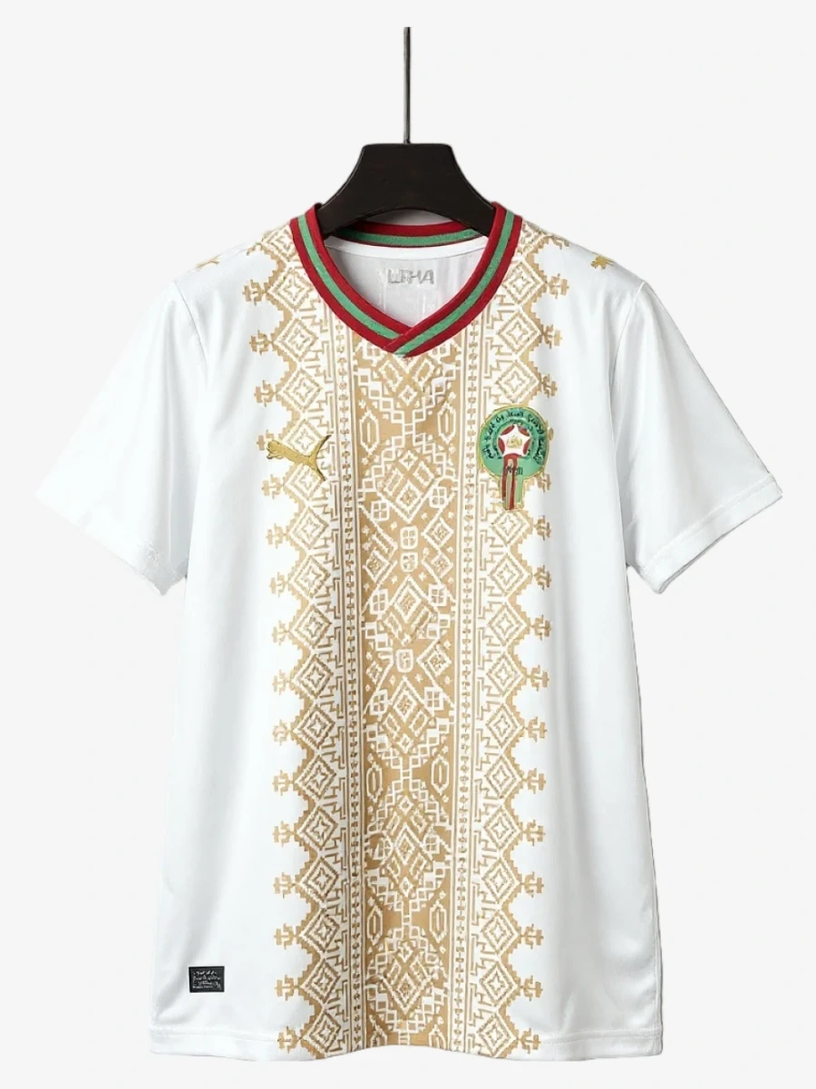Camiseta Marruecos Blanca Segunda Equipación Mundial 2026