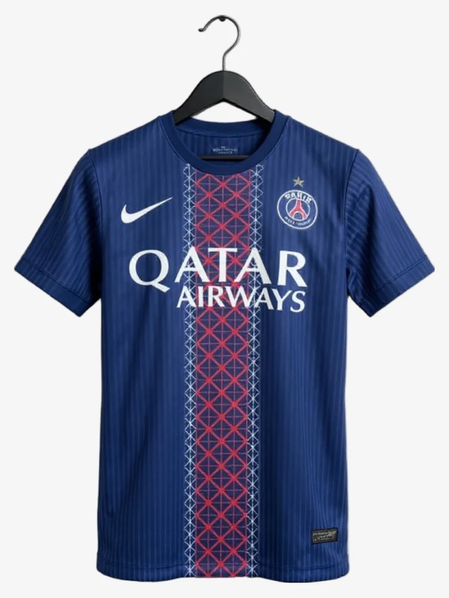 maillot-psg-domicile-etoile-2025-2026-version-player studio v12 Camiseta PSG Primera Equipación Estrella 2025-2026 Versión Player